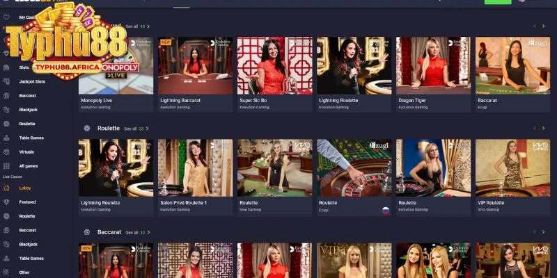 Trải nghiệm sòng bài đỉnh cao cùng Casino Typhu88